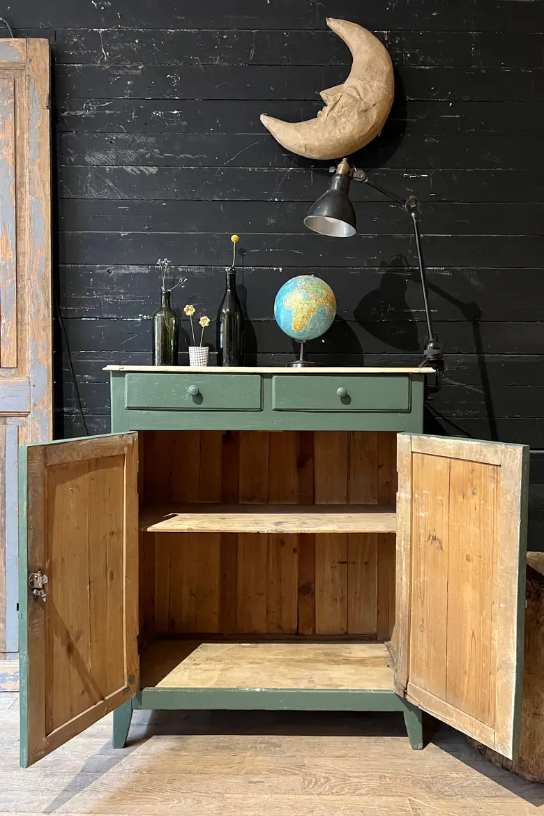 Petit meuble d’atelier  en bois Début XXème