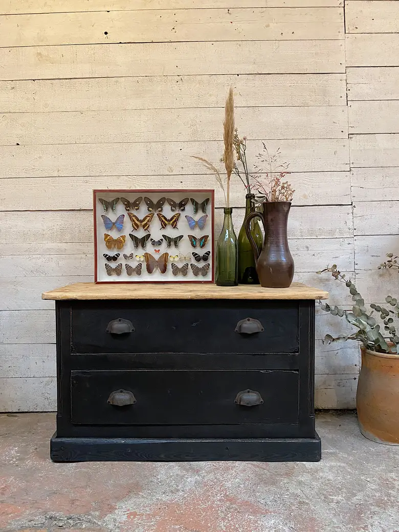 Petit meuble d’atelier en bois Début XXème