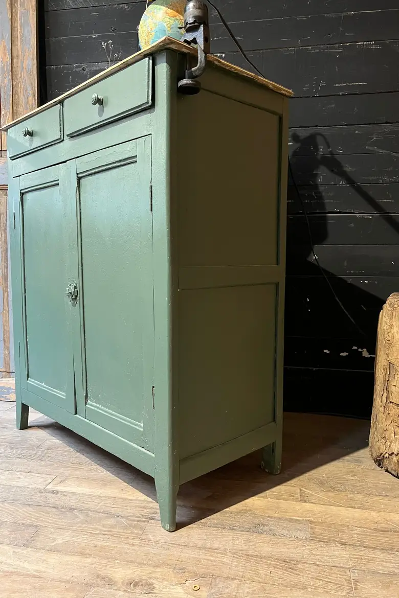 Petit meuble d’atelier  en bois Début XXème