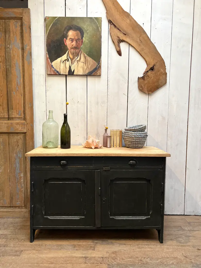 Petit meuble d’atelier en sapin Début XXème