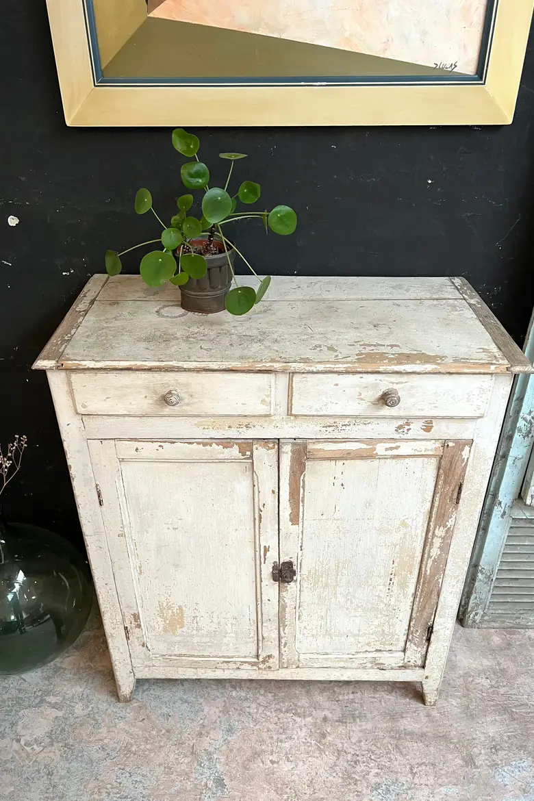 Petit meuble parisien en bois Début XXème