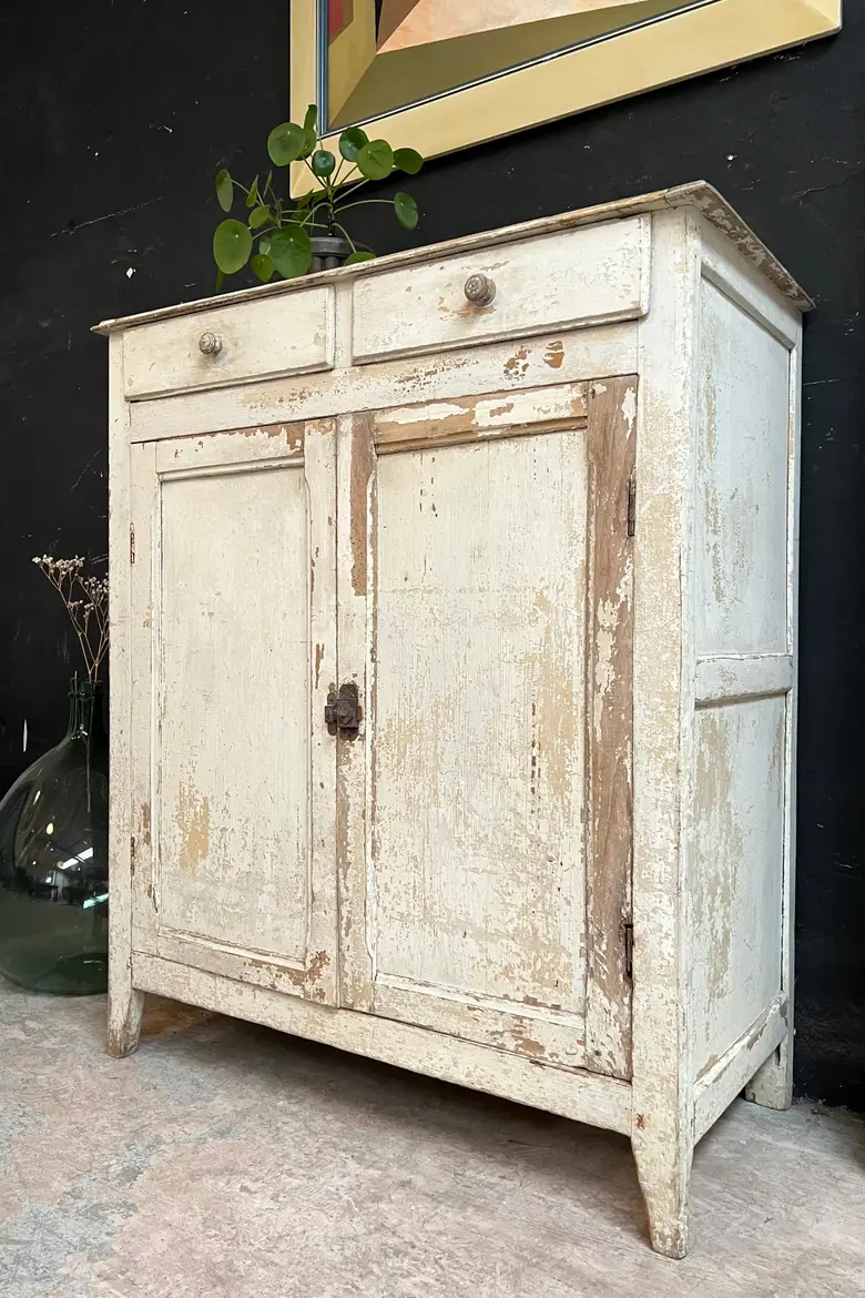Petit meuble parisien en bois Début XXème