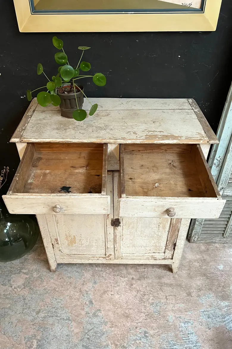 Petit meuble parisien en bois Début XXème
