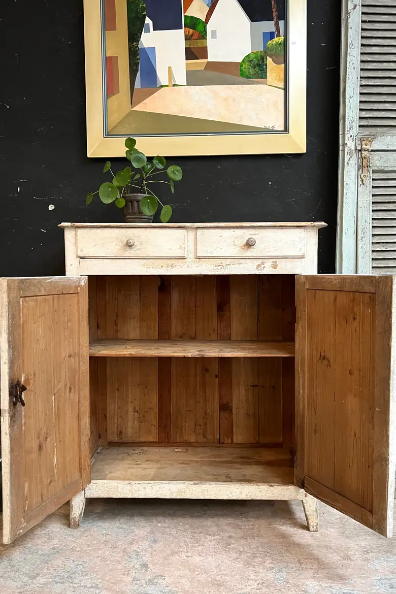 Petit meuble parisien en bois Début XXème