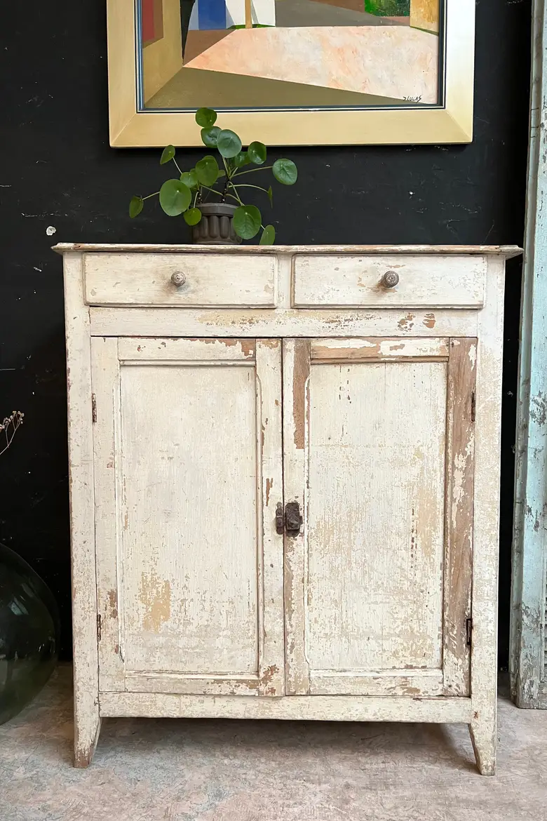 Petit meuble parisien en bois Début XXème