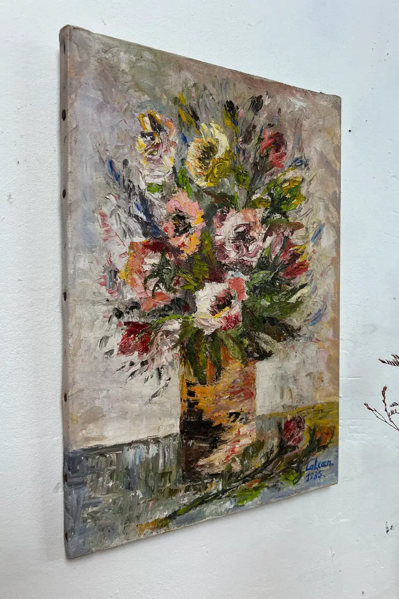 Petit tableau de fleurs – Années 80