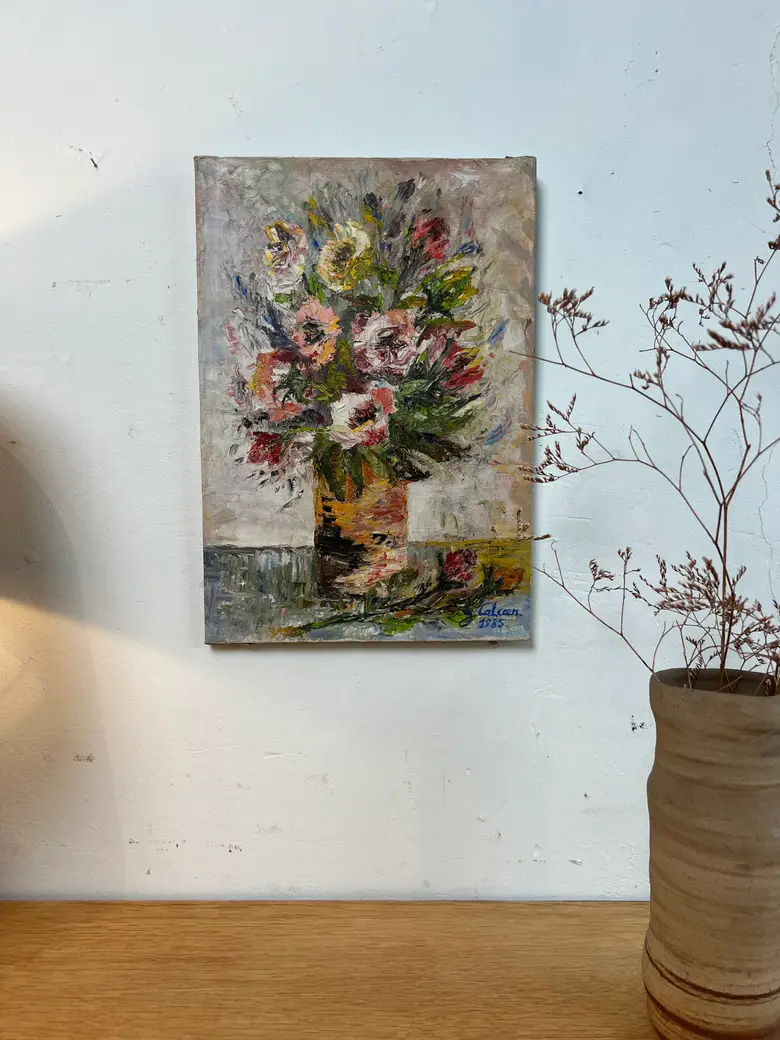 Petit tableau de fleurs – Années 80