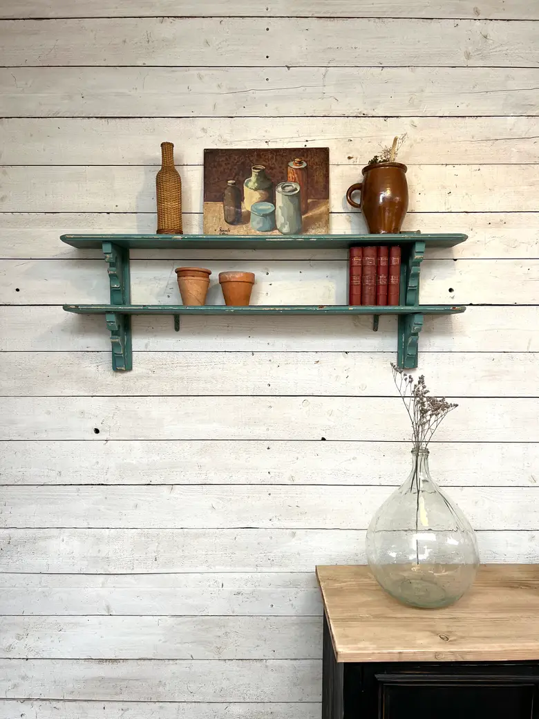 Petite étagère patinée en bois Début XXème