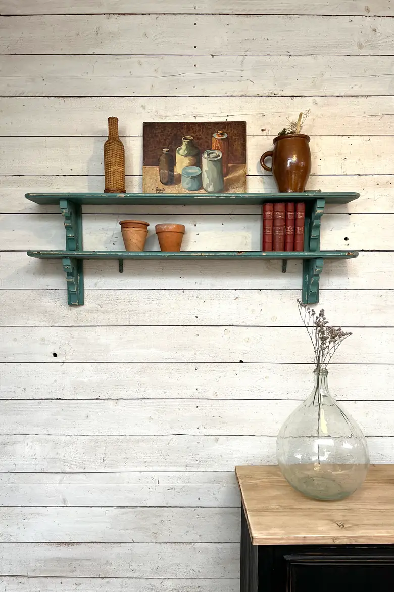 Petite étagère patinée en bois Début XXème