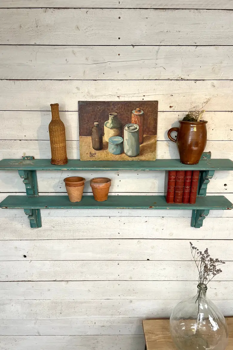 Petite étagère patinée en bois Début XXème