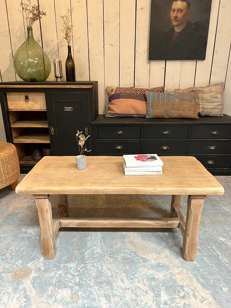 Petite table basse en chêne 1960