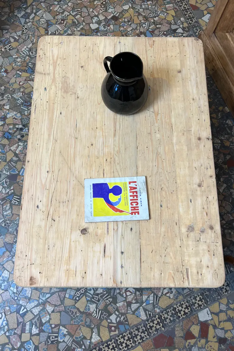 Petite table basse en sapin