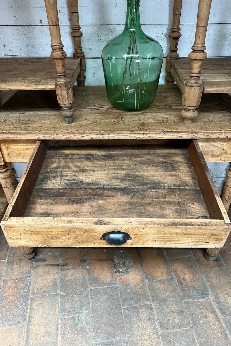 Petite table de drapier en chêne