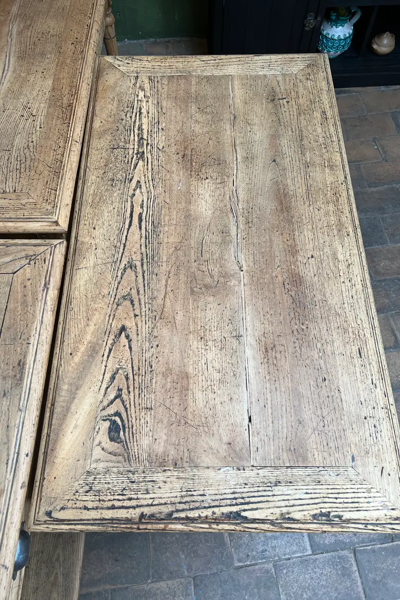 Petite table de drapier en chêne