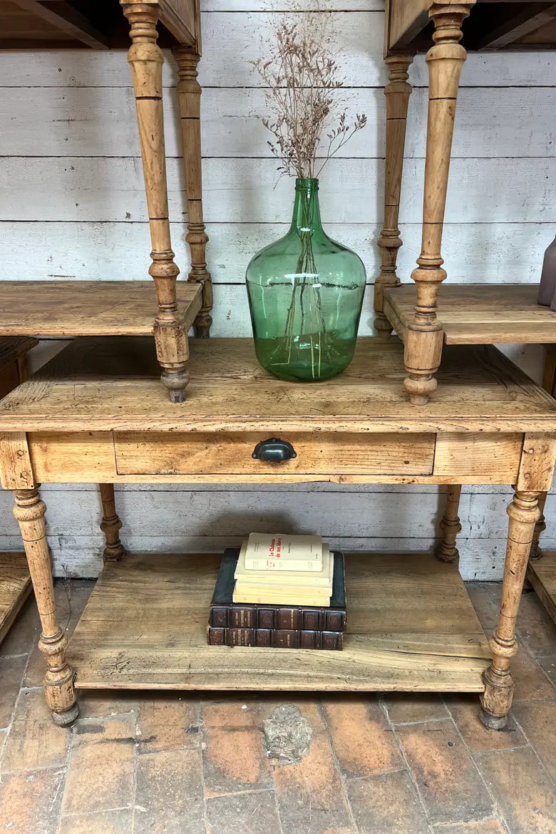 Petite table de drapier en chêne
