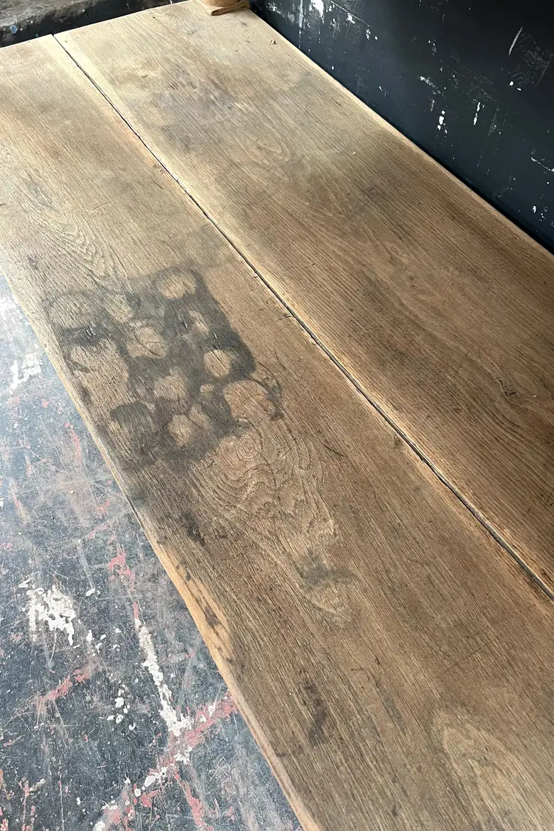 Petite table de drapier en chêne Début XXème