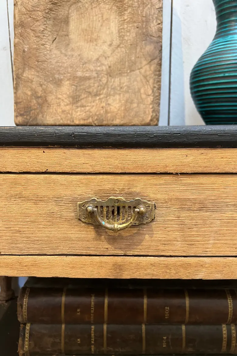 Petite table de drapier en chêne Début XXème