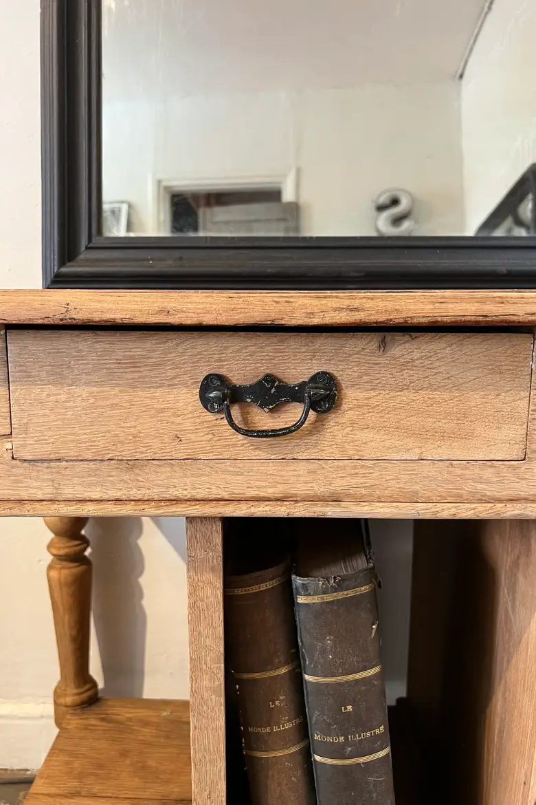 Petite table de drapier en chêne Début XXème
