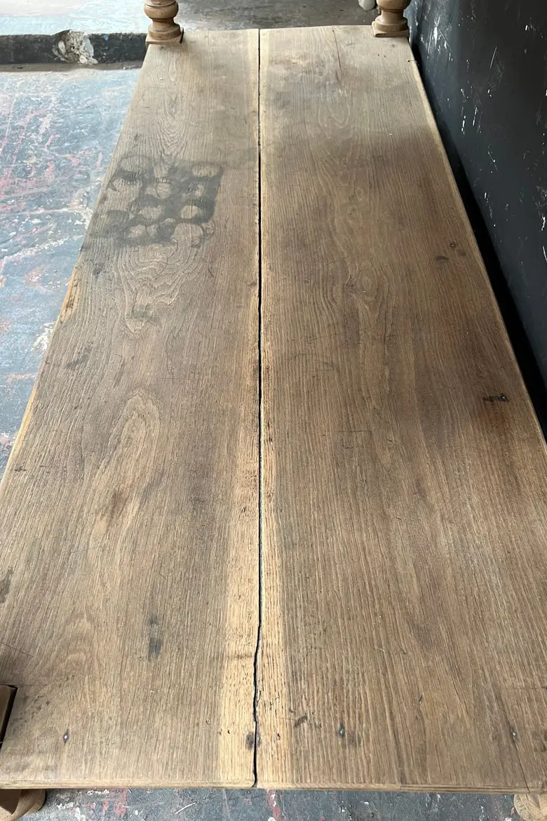 Petite table de drapier en chêne Début XXème