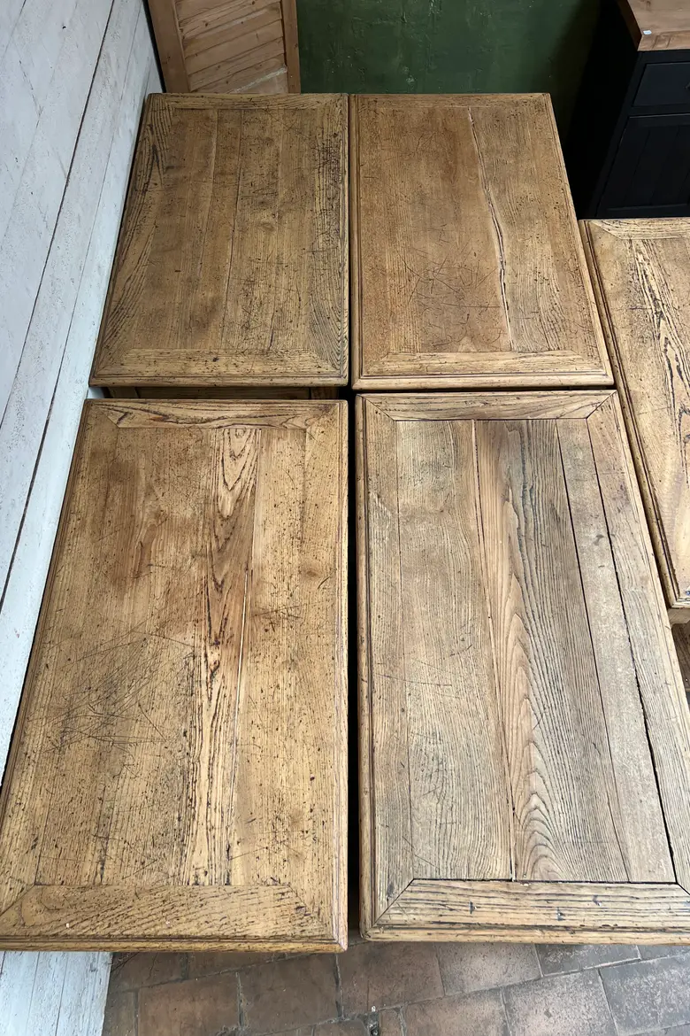 Petite table de drapier en chêne