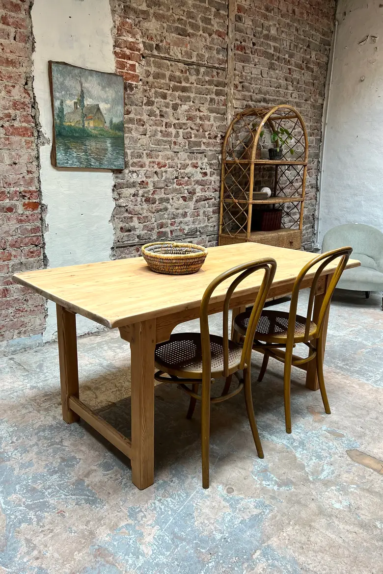 Petite table en sapin Début XXème