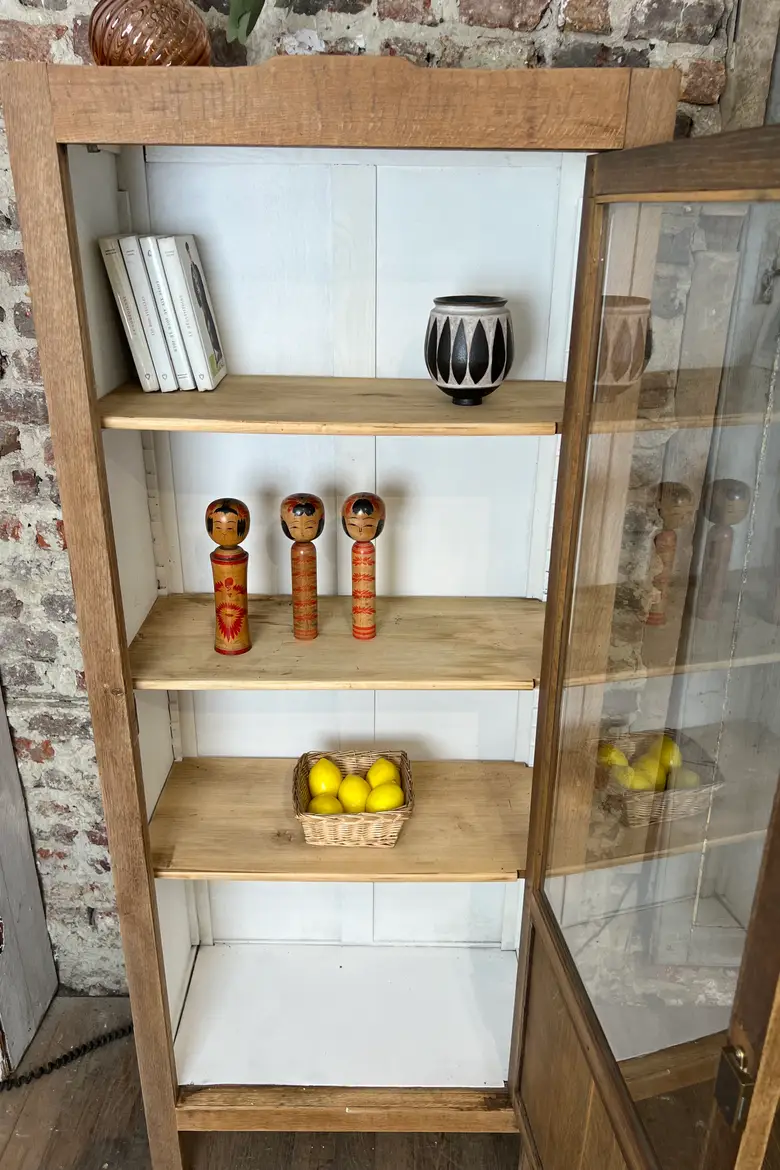 Petite vitrine en chêne