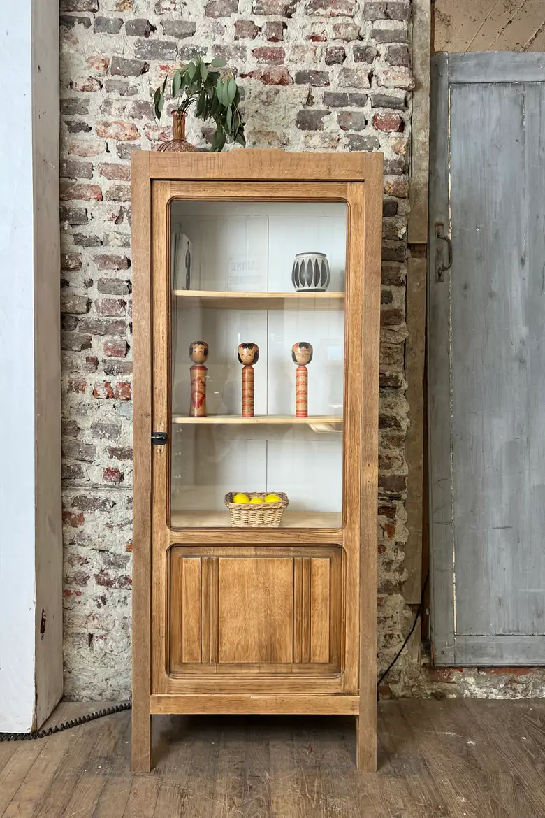 Petite vitrine en chêne