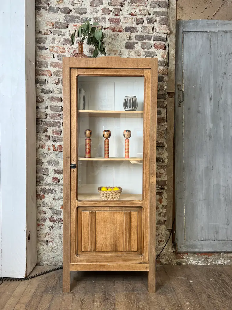 Petite vitrine en chêne