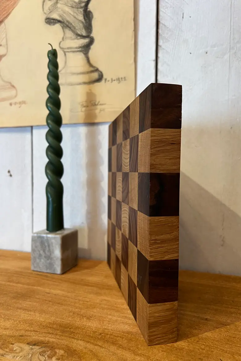 Planche en bois damier