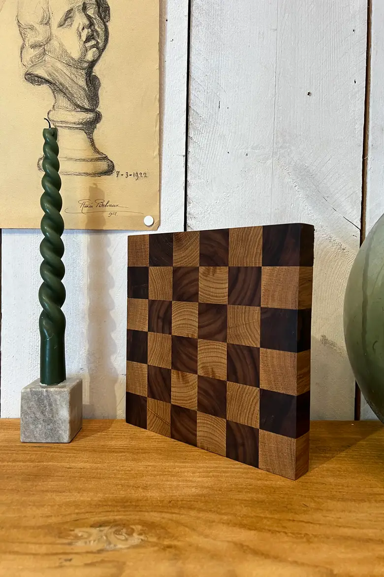 Planche en bois damier