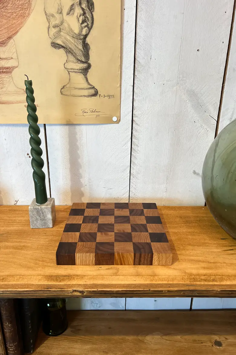 Planche en bois damier