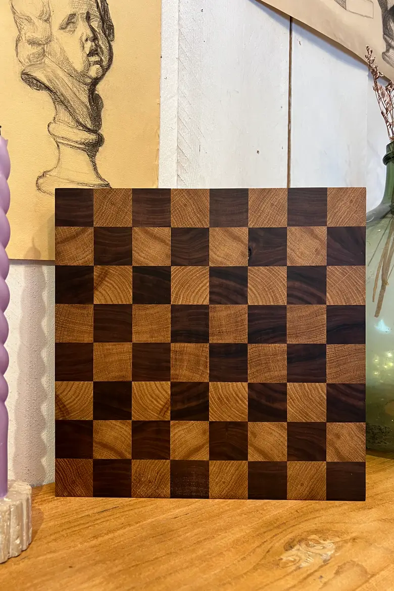 Planche en bois damier