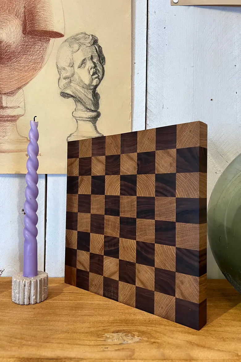 Planche en bois damier