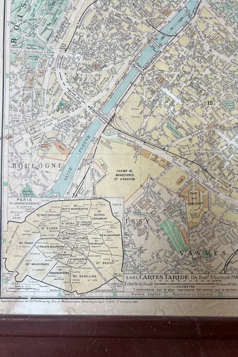 Plans de Paris Années 50