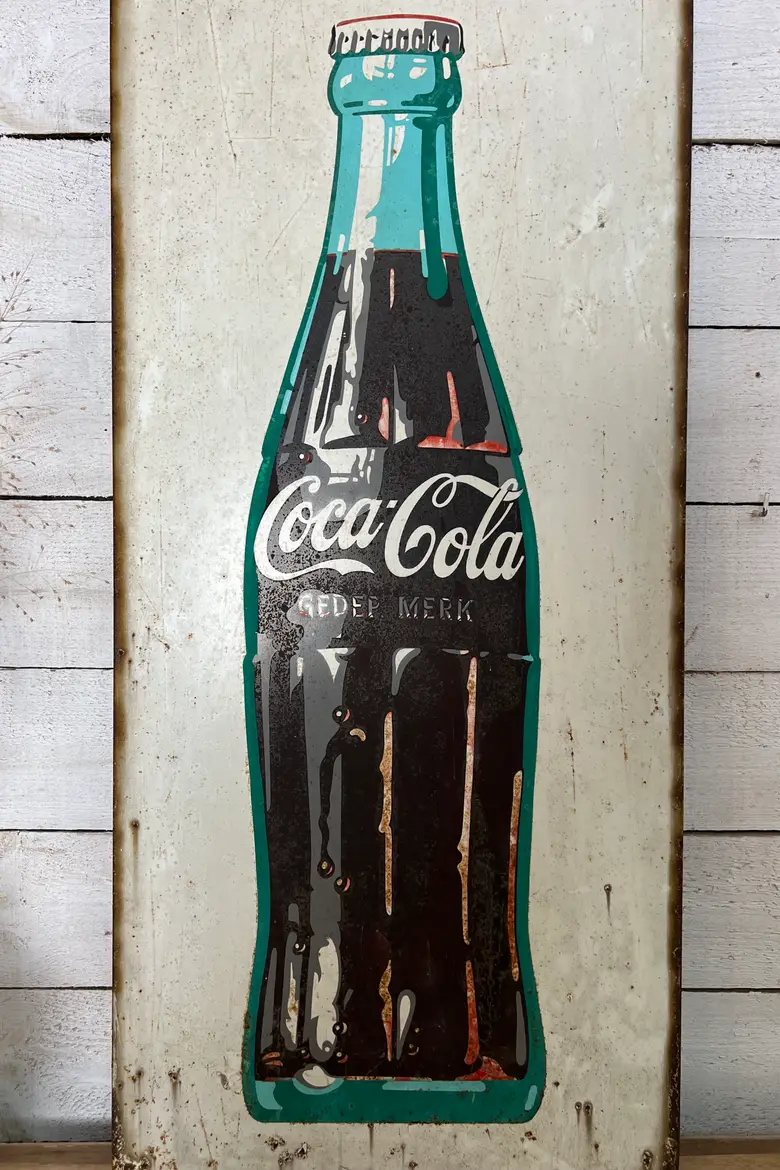 Plaque publicitaire Coca Cola vintage