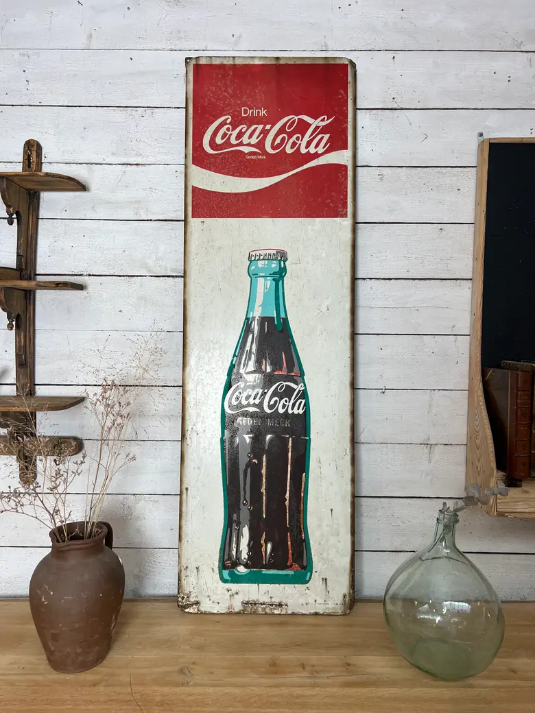 Plaque publicitaire Coca Cola vintage