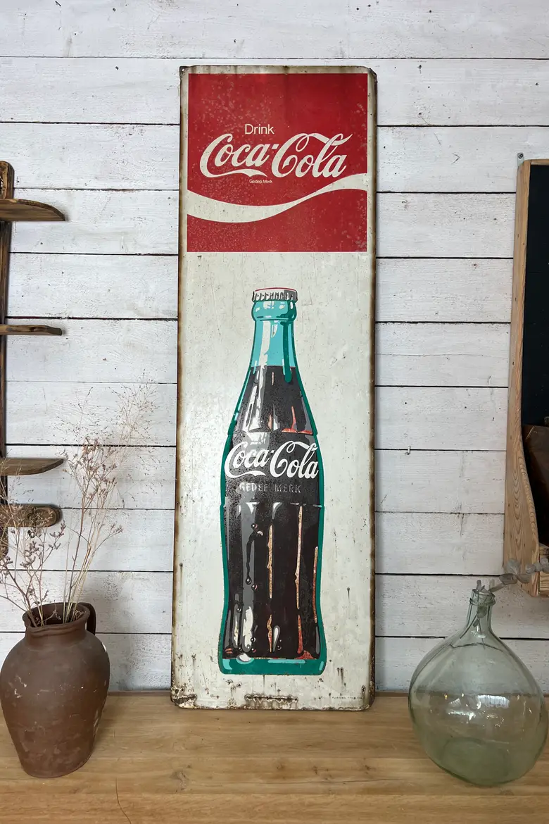 Plaque publicitaire Coca Cola vintage