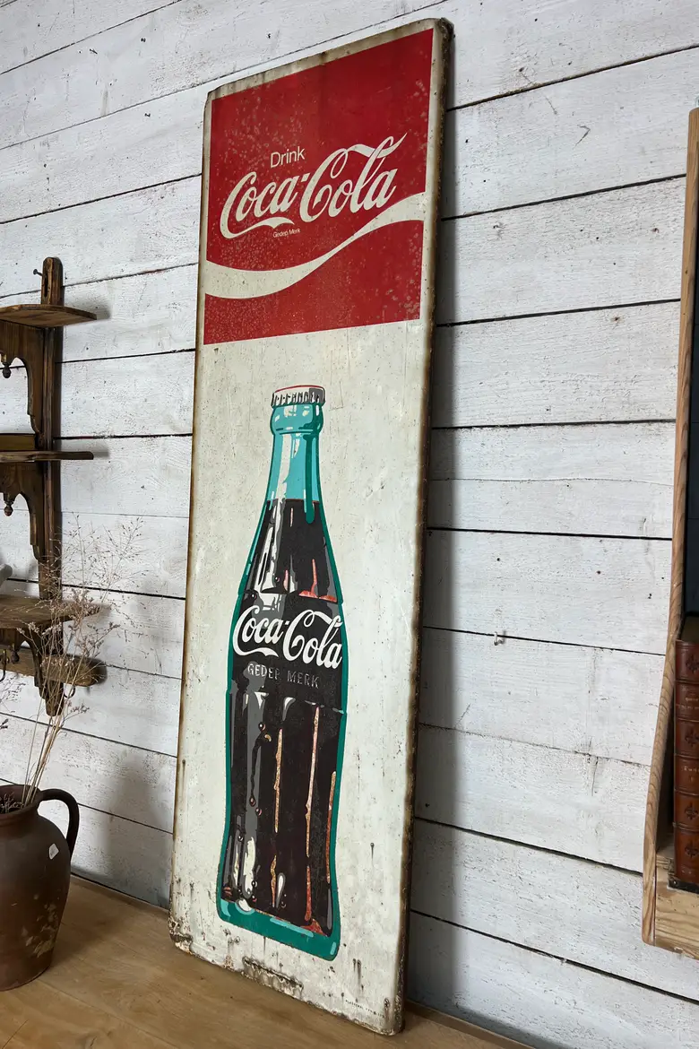 Plaque publicitaire Coca Cola vintage