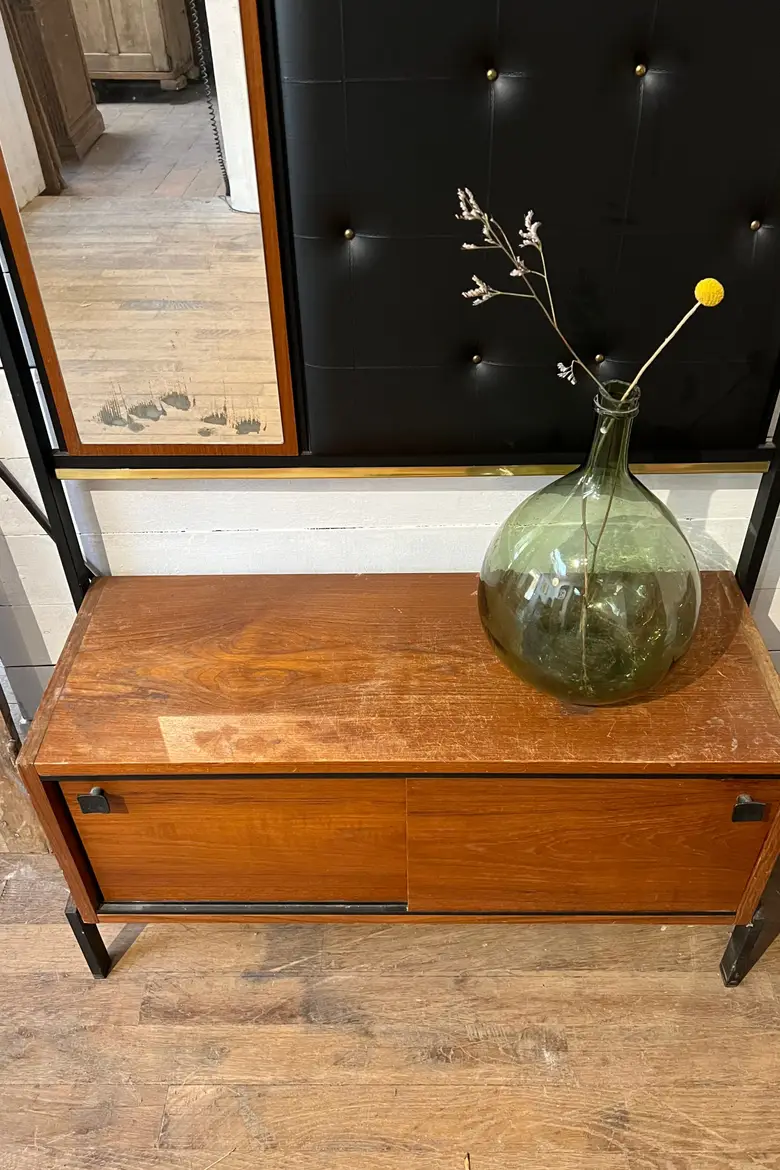 Porte-manteaux vintage à caisson Années 60