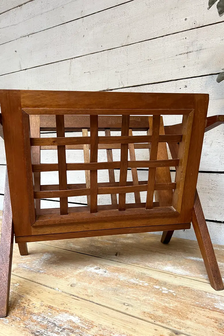Porte revue scandinave en teck 1970