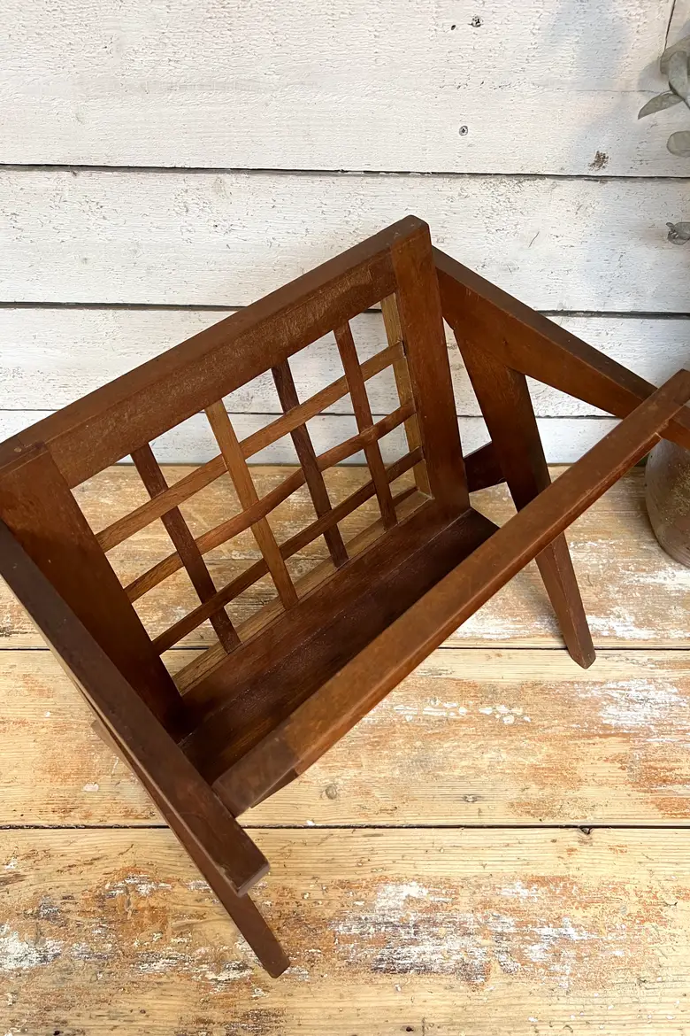 Porte revue scandinave en teck 1970