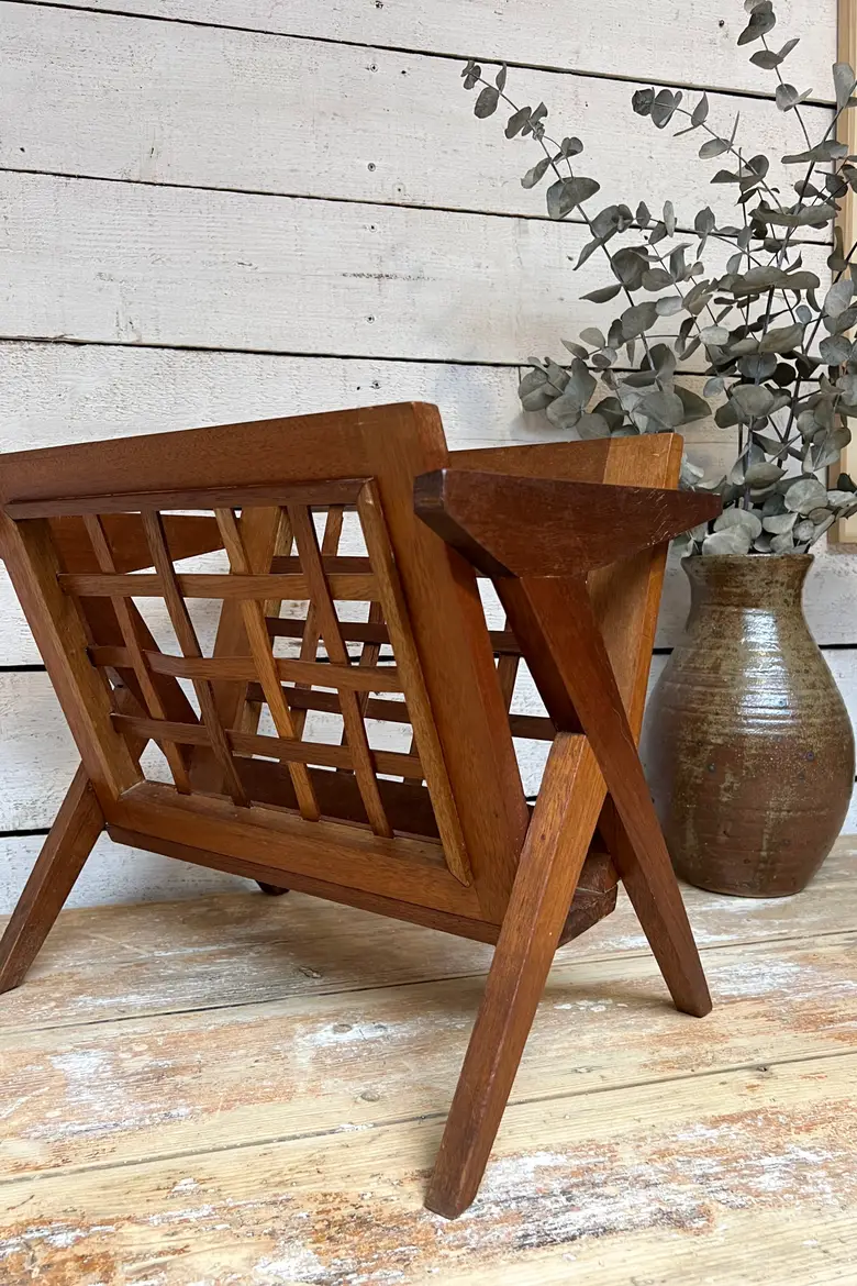 Porte revue scandinave en teck 1970