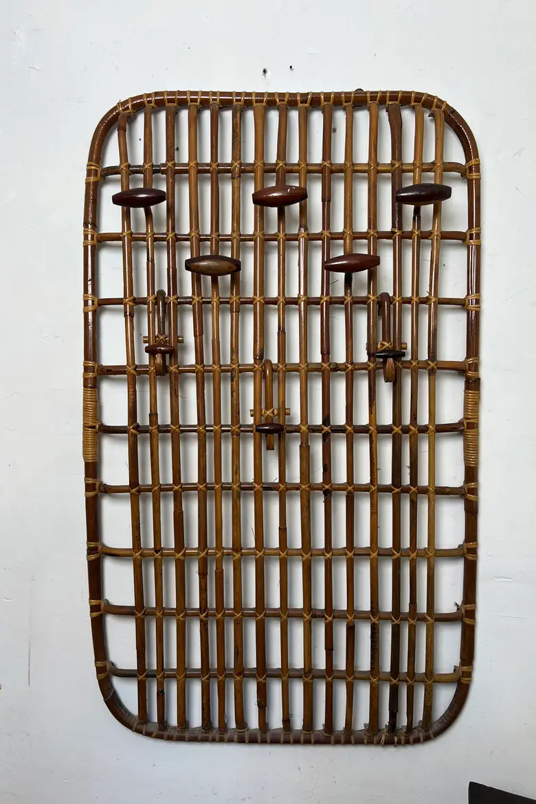 Portemanteau en rotin - Olaf von Bohr, Milieu XXe siècle