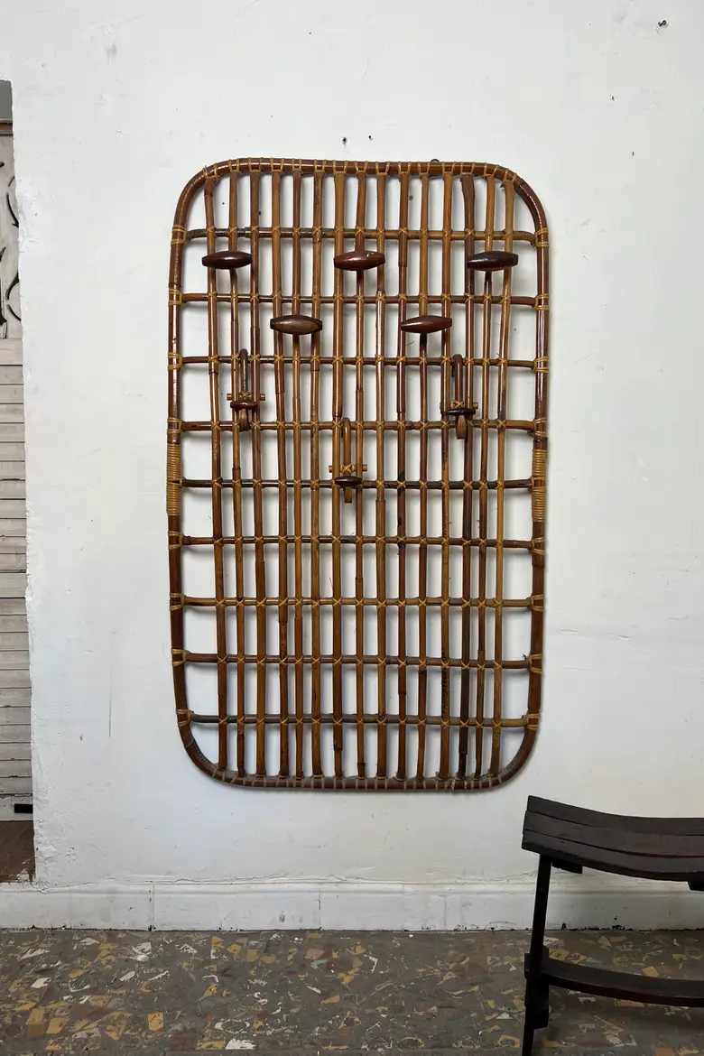 Portemanteau en rotin - Olaf von Bohr, Milieu XXe siècle