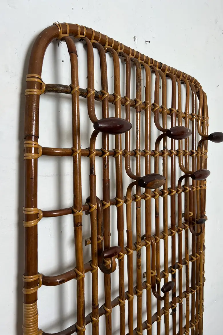 Portemanteau en rotin - Olaf von Bohr, Milieu XXe siècle