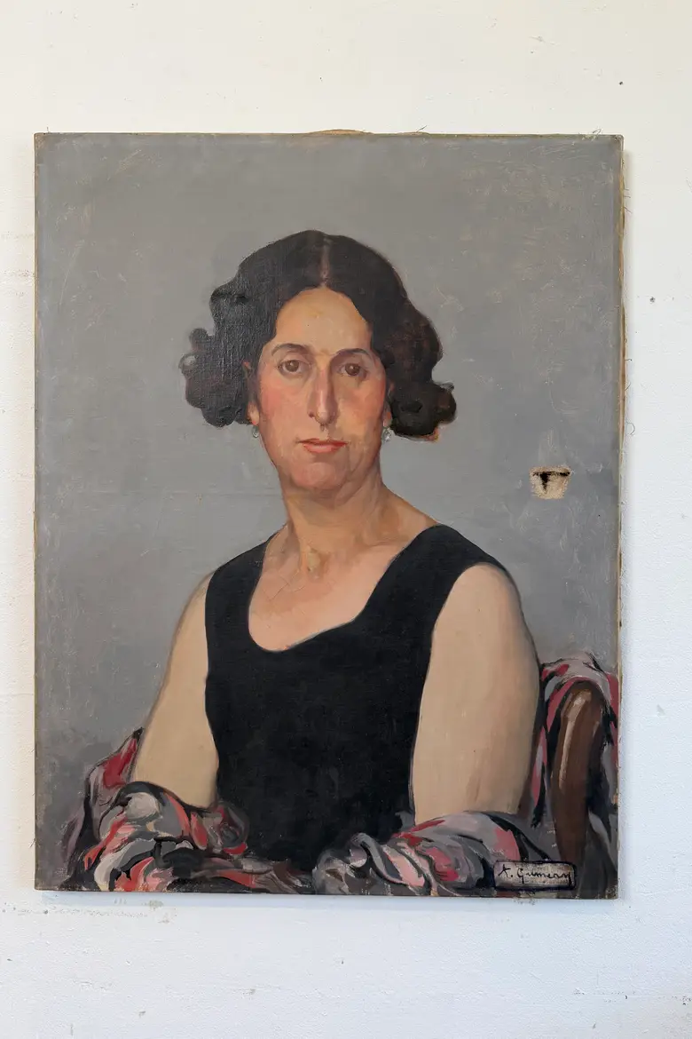 Portrait ancien de femme