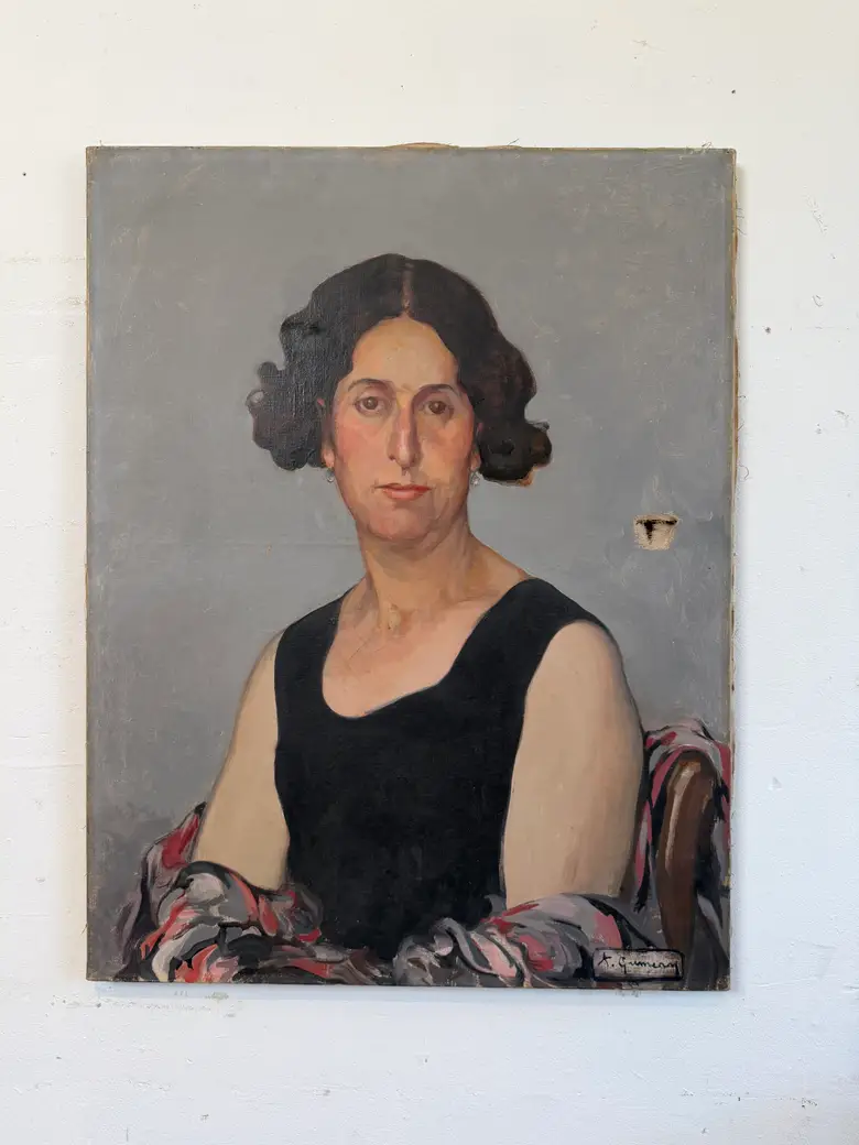 Portrait ancien de femme
