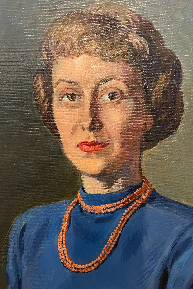 Portrait de femme signé Années 50