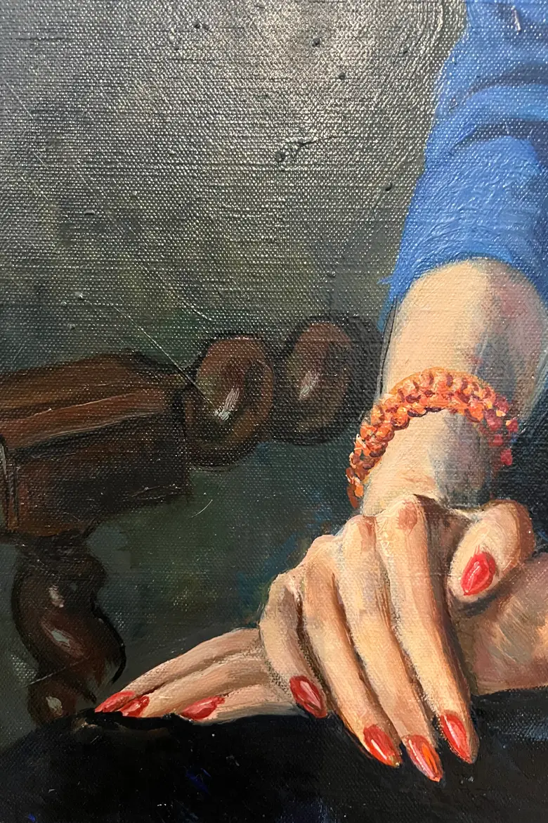 Portrait de femme signé Années 50