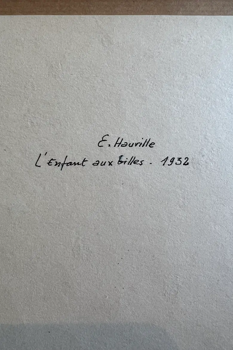Portrait «L’enfant aux billes » 1932